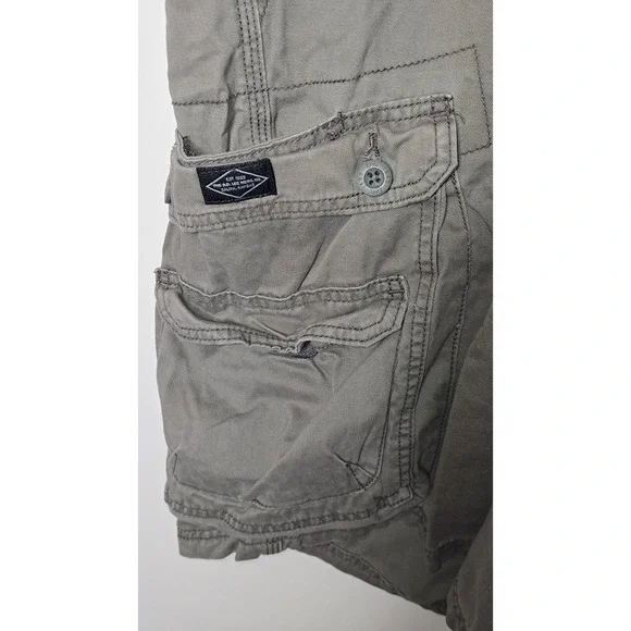 Lee Cargo Shorts Mens Sz 44 Gray Hiking Camping Outdoor Twill Gorpcore Cotton - Picture 5 of 9